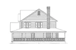 Traditional House Plan Right Elevation - Newburgh Country Farmhouse 068D-0002 - Shop House Plans and More