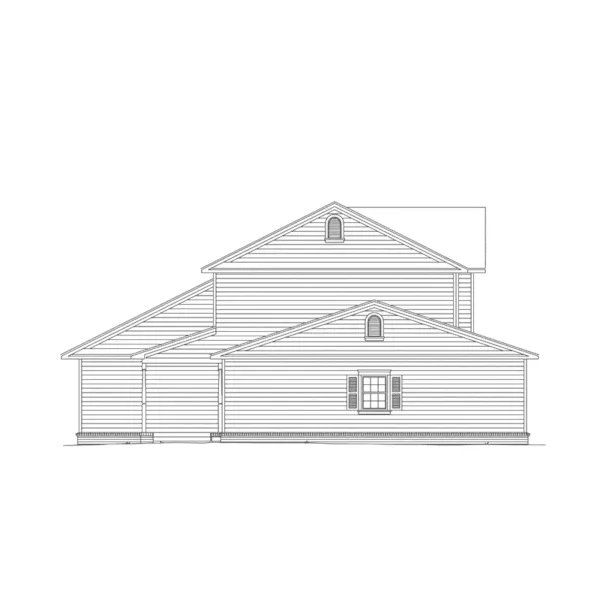 Farmhouse Plan Left Elevation - Ellington Country Farmhouse 068D-0003 - Search House Plans and More