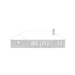 Ranch House Plan Rear Elevation - Bainbridge Ranch Home 068D-0004 - Search House Plans and More