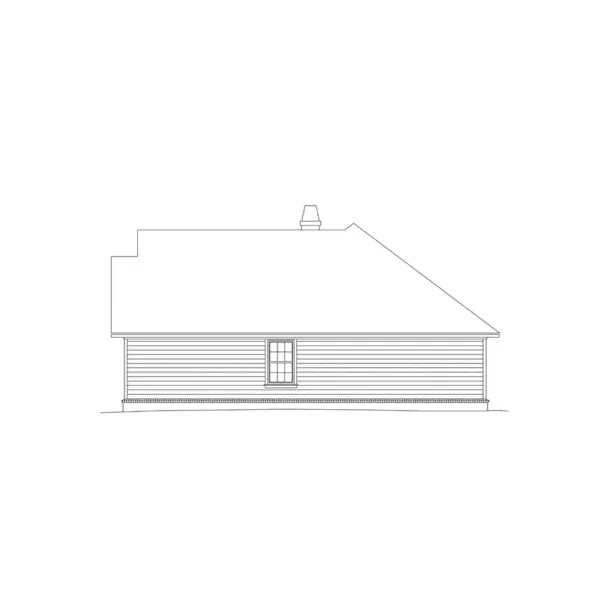 Ranch House Plan Right Elevation - Bonham Ranch Home 068D-0005 - Search House Plans and More