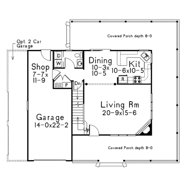 Traditional House Plan First Floor - Caroline Country Farmhouse 068D-0006 - Search House Plans and More