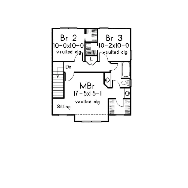 Traditional House Plan Second Floor - Caroline Country Farmhouse 068D-0006 - Search House Plans and More