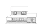 Farmhouse Plan Rear Elevation - Caroline Country Farmhouse 068D-0006 - Search House Plans and More