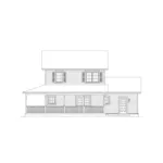 Traditional House Plan Rear Elevation - Caroline Country Farmhouse 068D-0006 - Search House Plans and More