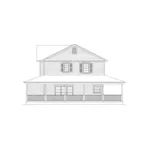 Traditional House Plan Right Elevation - Caroline Country Farmhouse 068D-0006 - Search House Plans and More