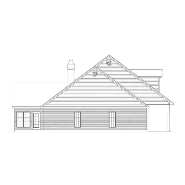 Country House Plan Left Elevation - Miranda Southern Style Home 068D-0008 - Shop House Plans and More