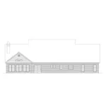 Country House Plan Rear Elevation - Miranda Southern Style Home 068D-0008 - Shop House Plans and More