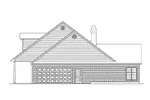 Ranch House Plan Right Elevation - Miranda Southern Style Home 068D-0008 - Shop House Plans and More