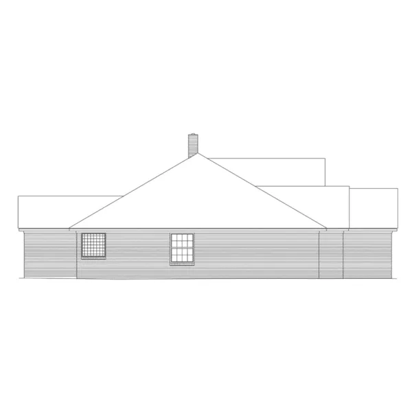 Traditional House Plan Left Elevation - Quailcreek Ranch Home 068D-0009 - Shop House Plans and More