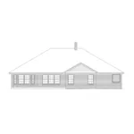 Traditional House Plan Rear Elevation - Quailcreek Ranch Home 068D-0009 - Shop House Plans and More