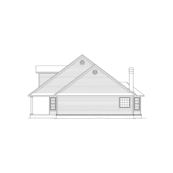 Country House Plan Right Elevation - Spring Hill Cape Cod Home 068D-0010 - Shop House Plans and More