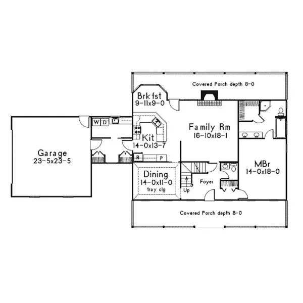 Country House Plan First Floor - Berryridge Cape Cod Style Home 068D-0012 - Search House Plans and More