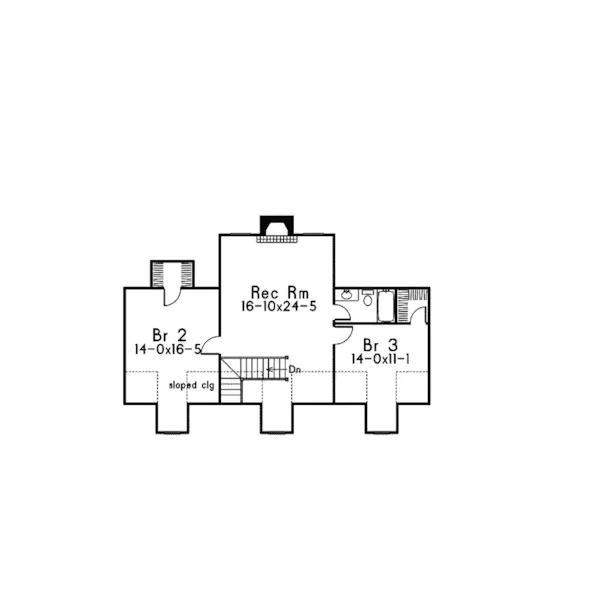 Country House Plan Second Floor - Berryridge Cape Cod Style Home 068D-0012 - Search House Plans and More