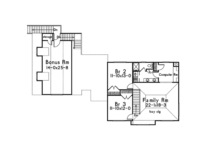 Farmhouse Plan Second Floor - Amelia Country Farmhouse 068D-0013 - Search House Plans and More