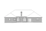 Ranch House Plan Rear Elevation - Westpark Ranch Home 068D-0014 - Shop House Plans and More