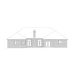 Traditional House Plan Rear Elevation - Westpark Ranch Home 068D-0014 - Shop House Plans and More