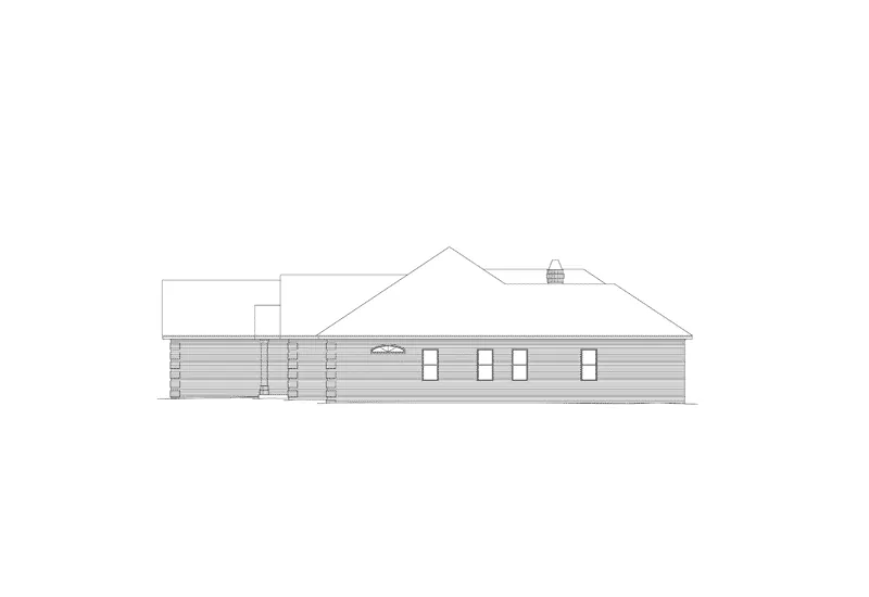 Ranch House Plan Right Elevation - Westpark Ranch Home 068D-0014 - Shop House Plans and More