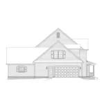 Traditional House Plan Left Elevation - Whittier  Country Style Home 068D-0015 - Shop House Plans and More