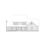 Traditional House Plan Rear Elevation - Whittier  Country Style Home 068D-0015 - Shop House Plans and More