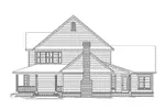 Traditional House Plan Right Elevation - Whittier  Country Style Home 068D-0015 - Shop House Plans and More