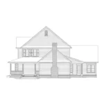 Traditional House Plan Right Elevation - Whittier  Country Style Home 068D-0015 - Shop House Plans and More