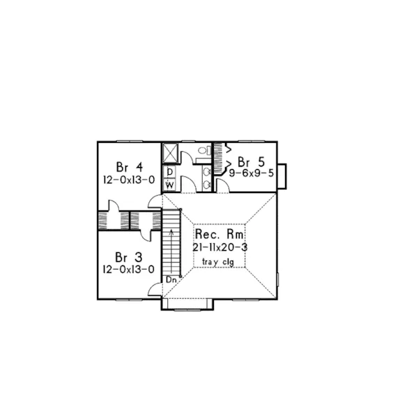 Country House Plan Second Floor - Bennington Country Farmhouse 068D-0016 - Search House Plans and More