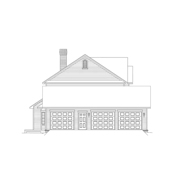 Country House Plan Left Elevation - Bennington Country Farmhouse 068D-0016 - Search House Plans and More