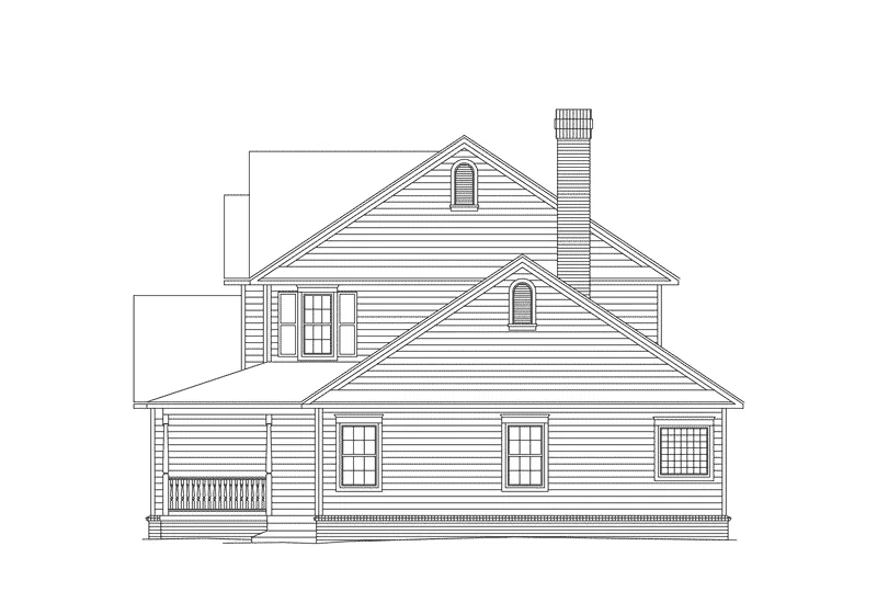 Country House Plan Right Elevation - Bennington Country Farmhouse 068D-0016 - Search House Plans and More
