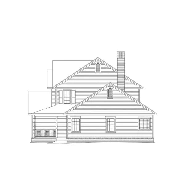 Country House Plan Right Elevation - Bennington Country Farmhouse 068D-0016 - Search House Plans and More