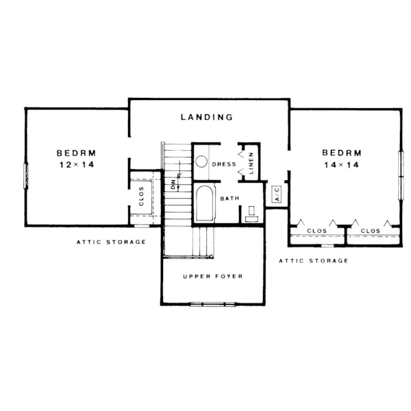 Country House Plan Second Floor - Phillips Farmhouse 069D-0020 - Shop House Plans and More