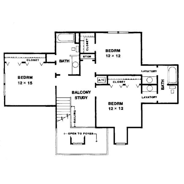 Country House Plan Second Floor - Helenna Valley Country Home 069D-0022 - Search House Plans and More