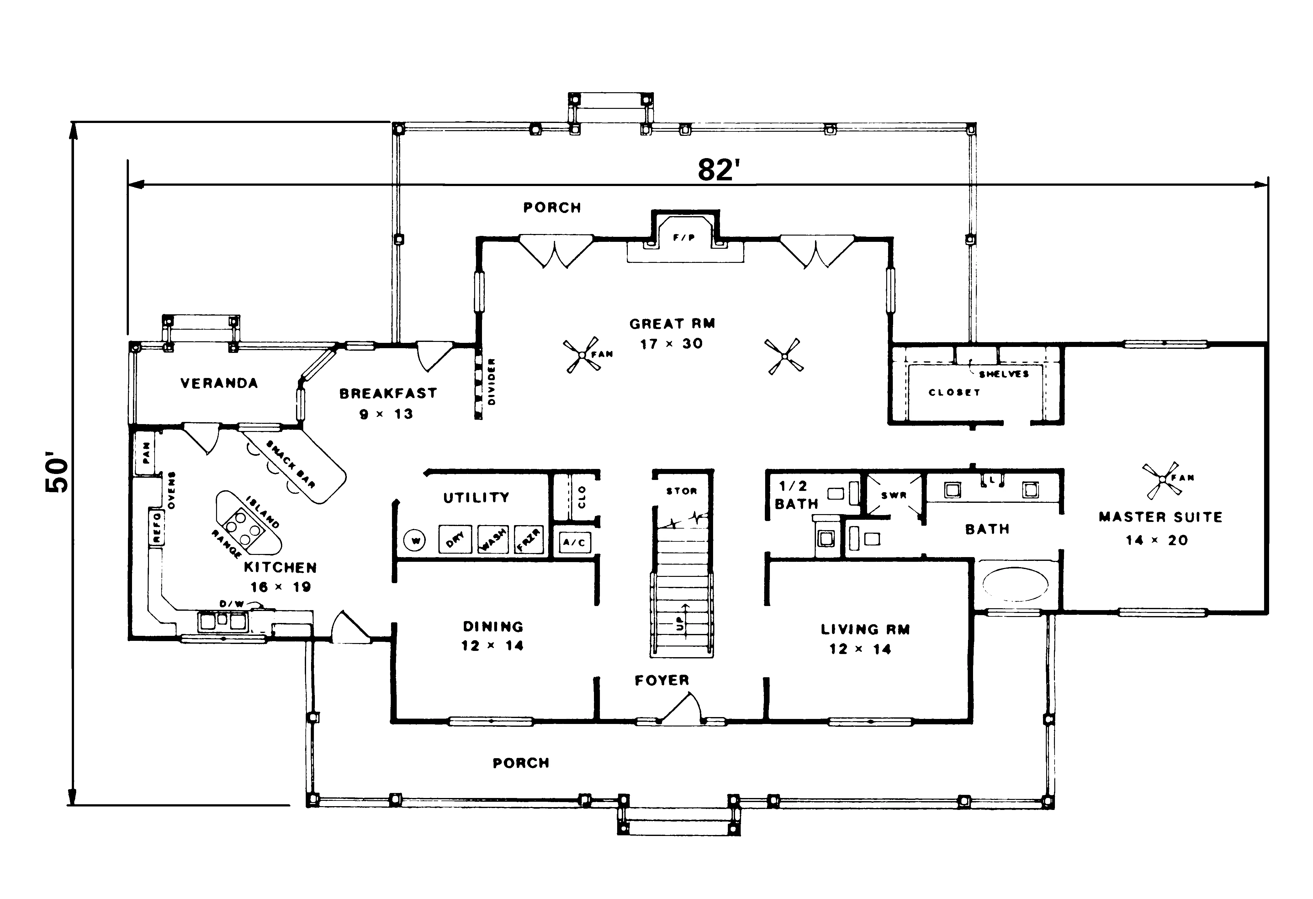 Country House Plan First Floor - Amber Meadows Country Home 069D-0024 - Search House Plans and More