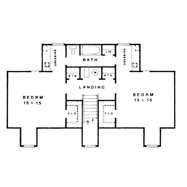 Country House Plan Second Floor - Amber Meadows Country Home 069D-0024 - Search House Plans and More