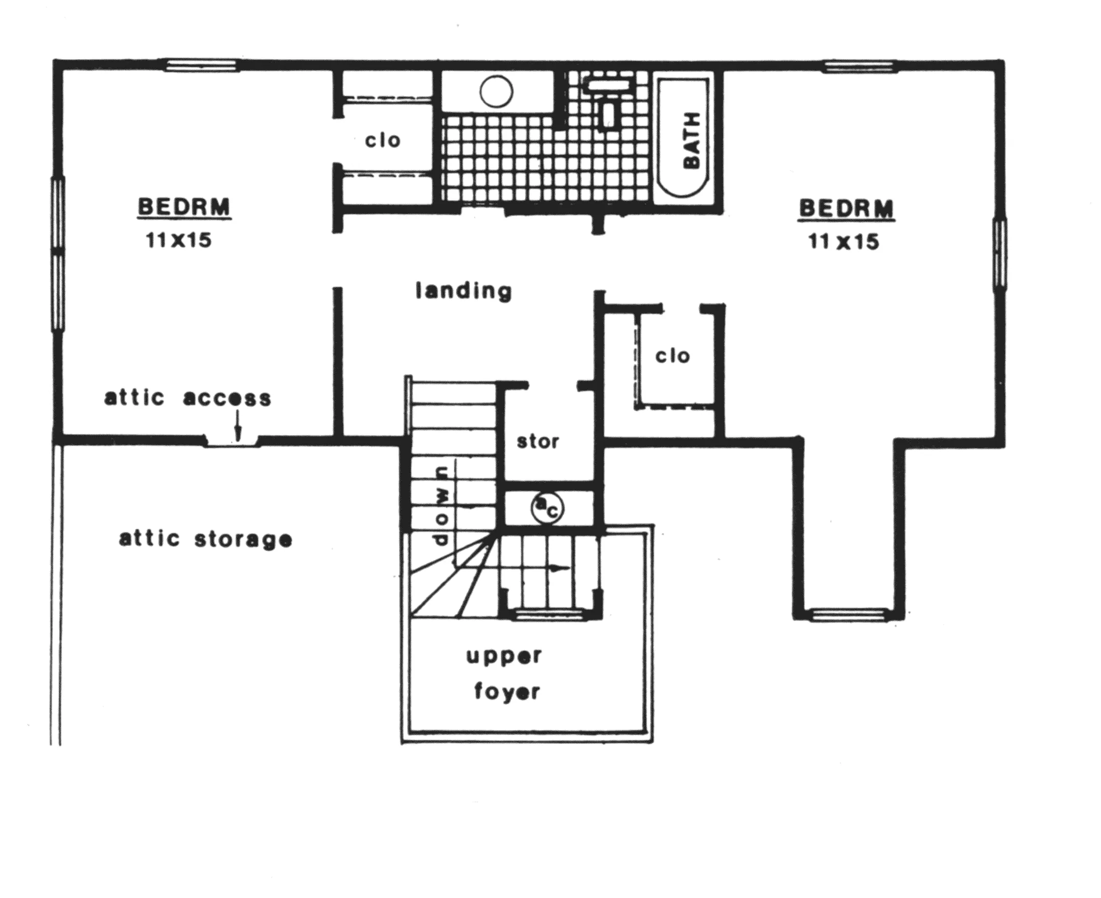 Bungalow House Plan Second Floor - Lewis Bay Raised Lowcountry Home 069D-0043 - Shop House Plans and More