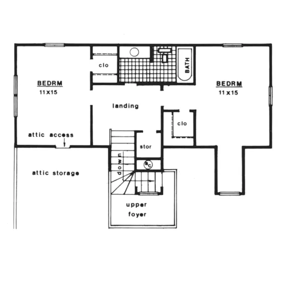 Vacation House Plan Second Floor - Lewis Bay Raised Lowcountry Home 069D-0043 - Shop House Plans and More