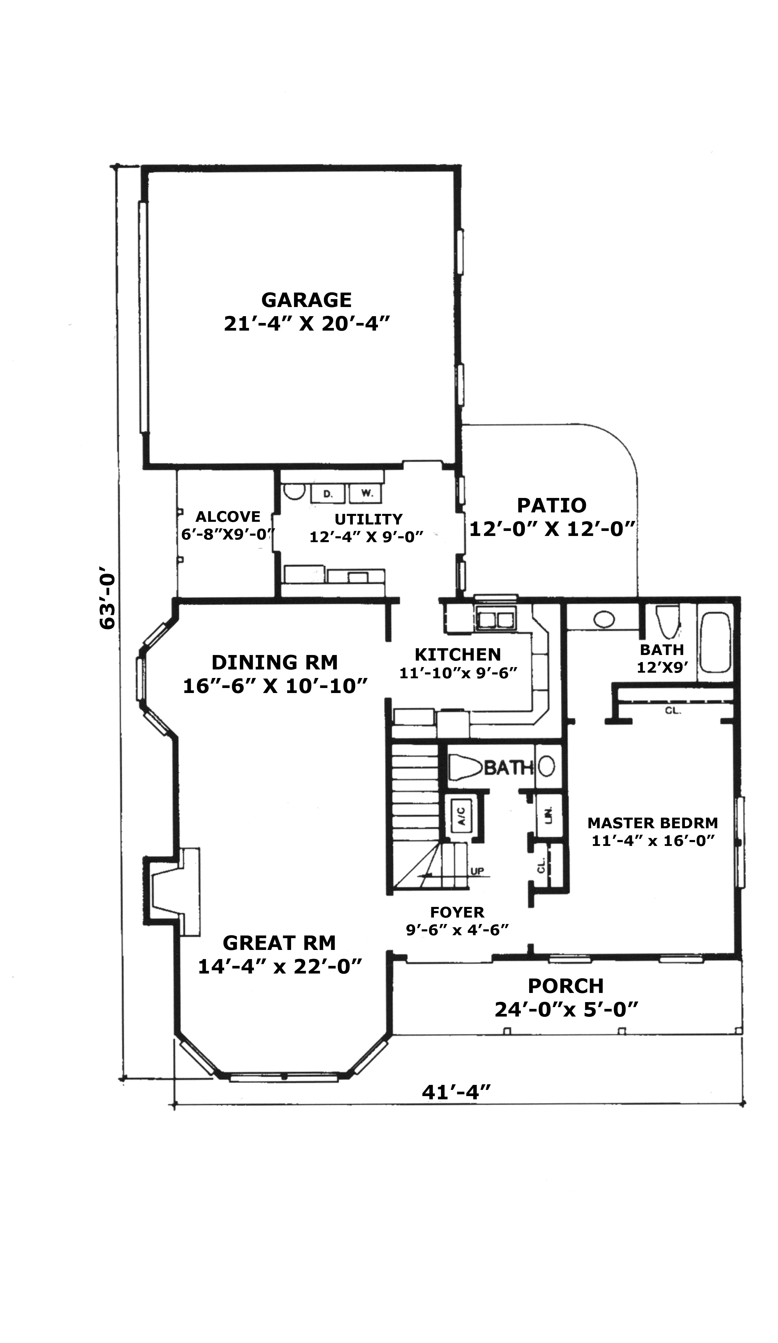 Country House Plan First Floor - Briarcliff Point Cape Cod Home 069D-0056 - Search House Plans and More