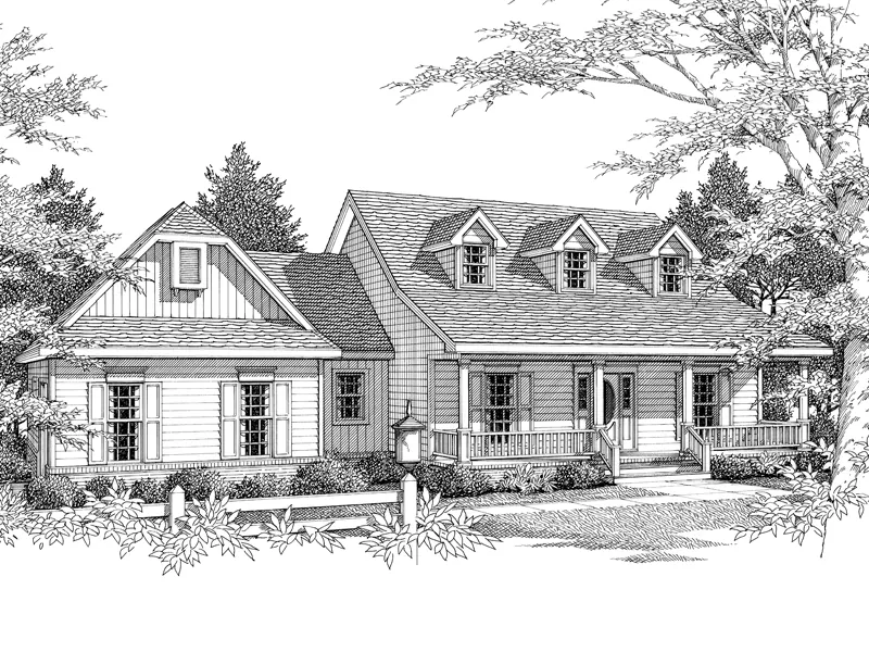 Cape Cod Style Home Has Country Character