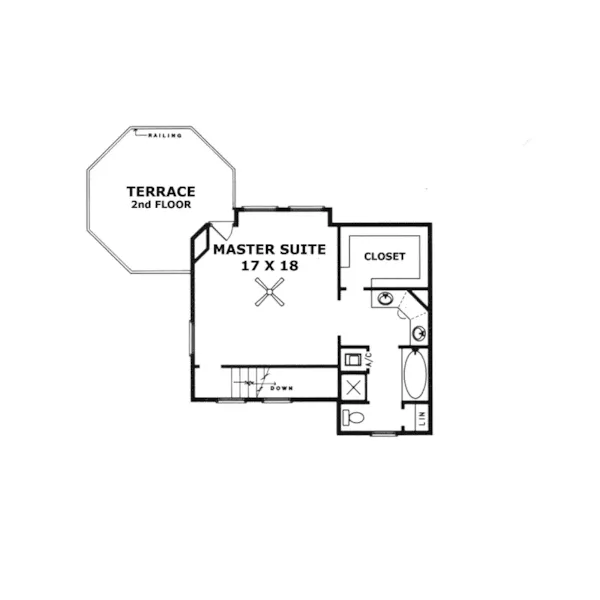 Traditional House Plan Second Floor - Arnsberg Traditional Home 069D-0062 - Search House Plans and More