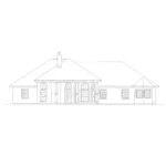 Ranch House Plan Rear Elevation - Alethea Sunbelt Home 069D-0066 - Search House Plans and More