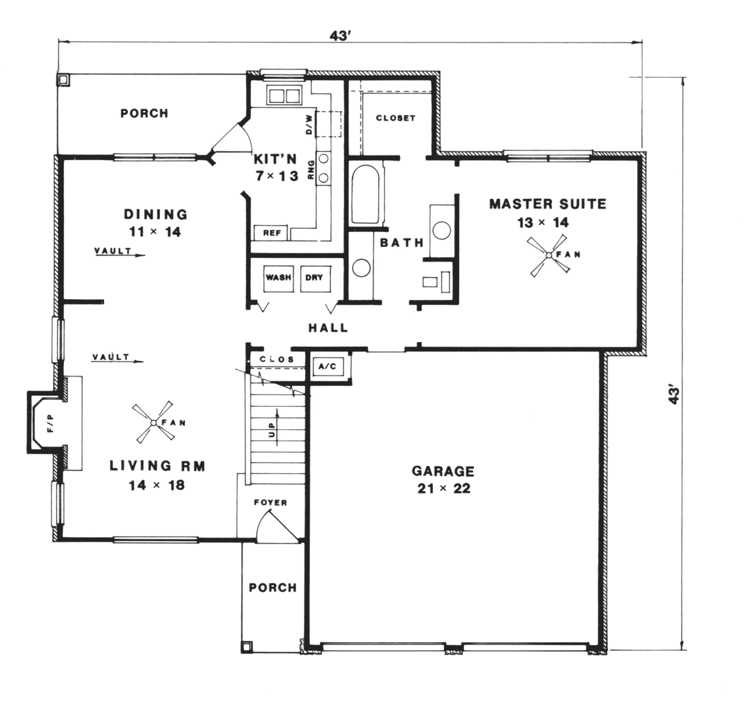 Contemporary House Plan First Floor - Dransfeld Modern Home 069D-0078 - Search House Plans and More