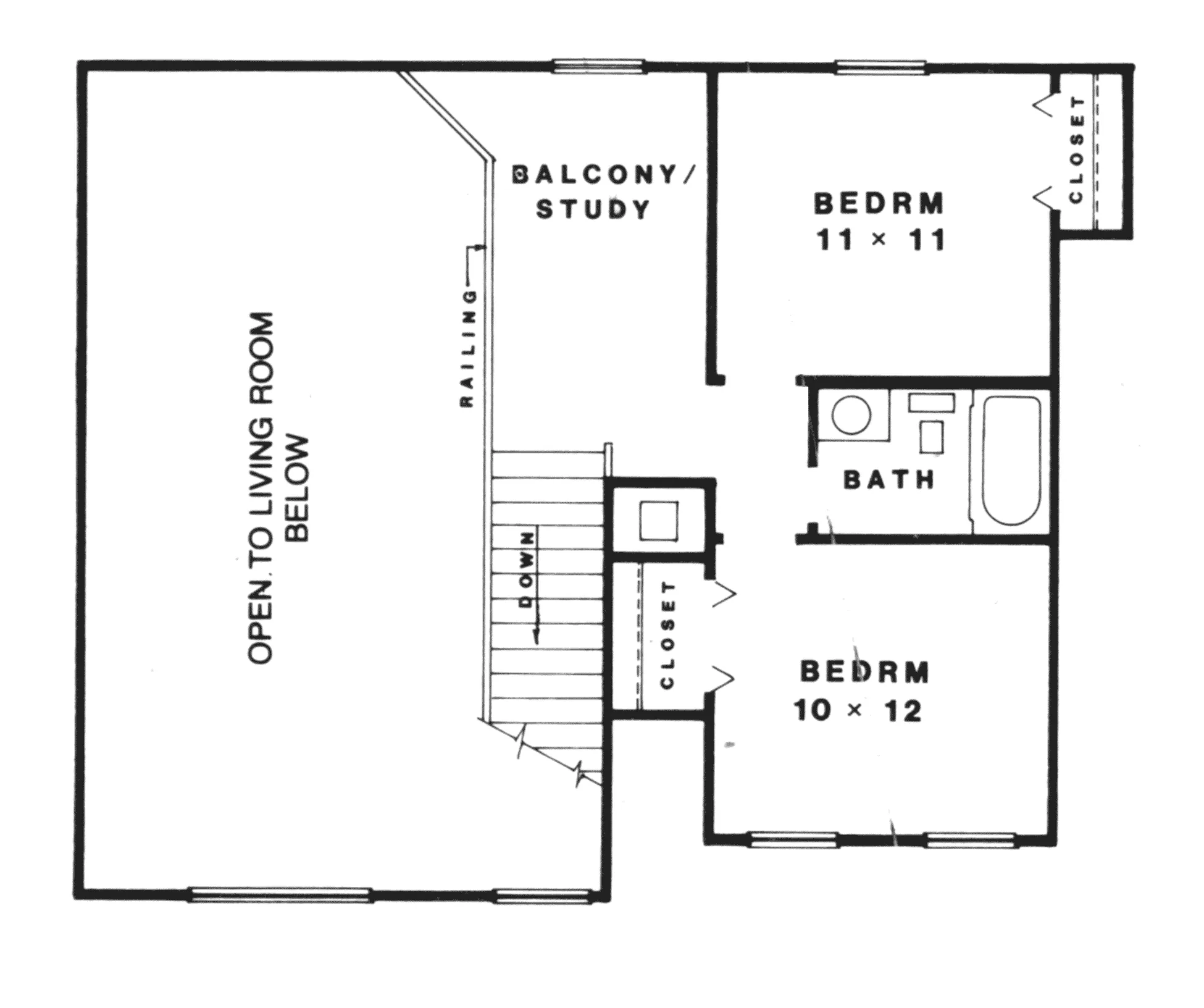 Contemporary House Plan Second Floor - Dransfeld Modern Home 069D-0078 - Search House Plans and More