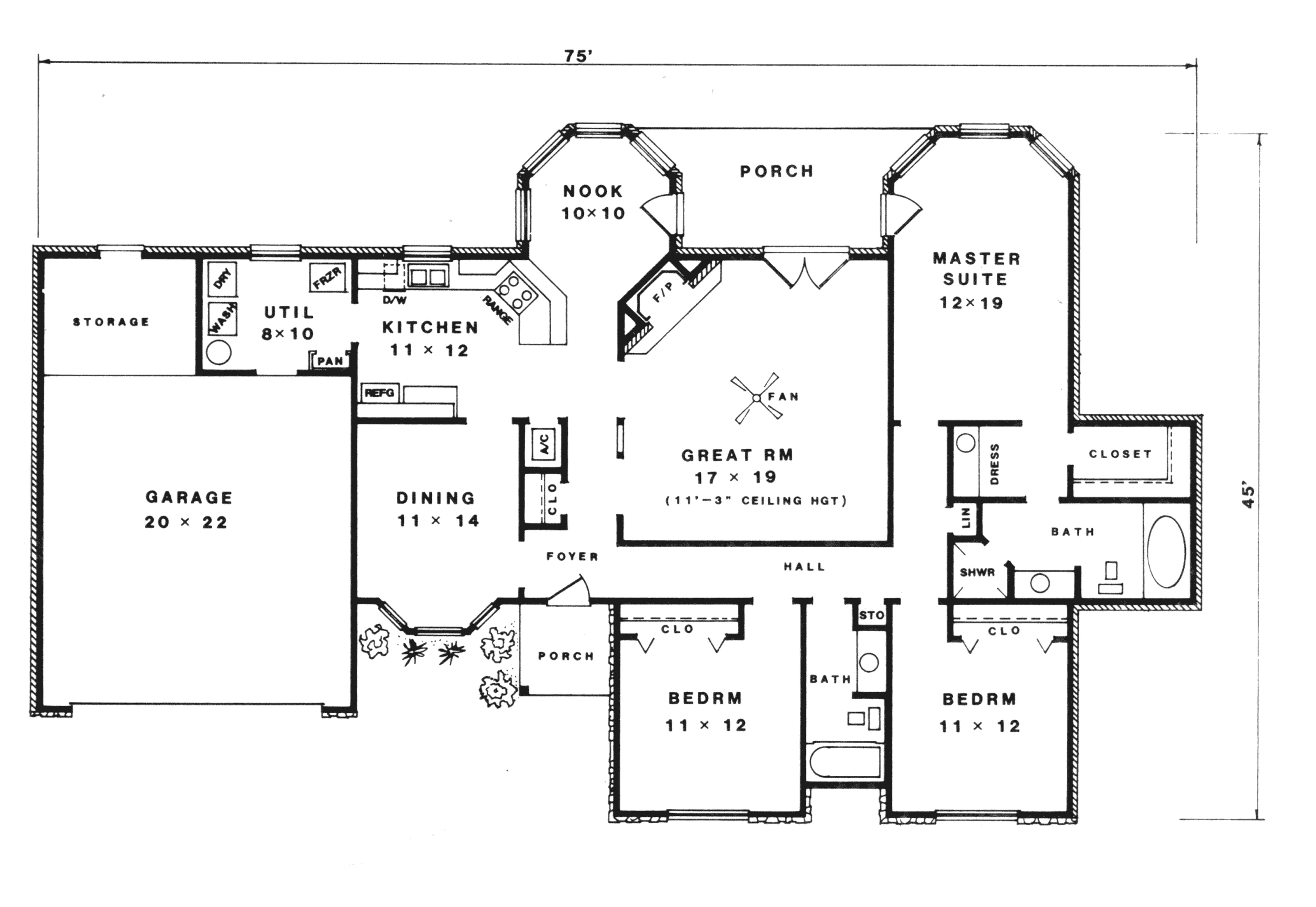 Country House Plan First Floor - Hopi Rustic Country Home 069D-0079 - Search House Plans and More