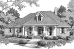 Country House Design Has Inviting Covered Porch With Arches