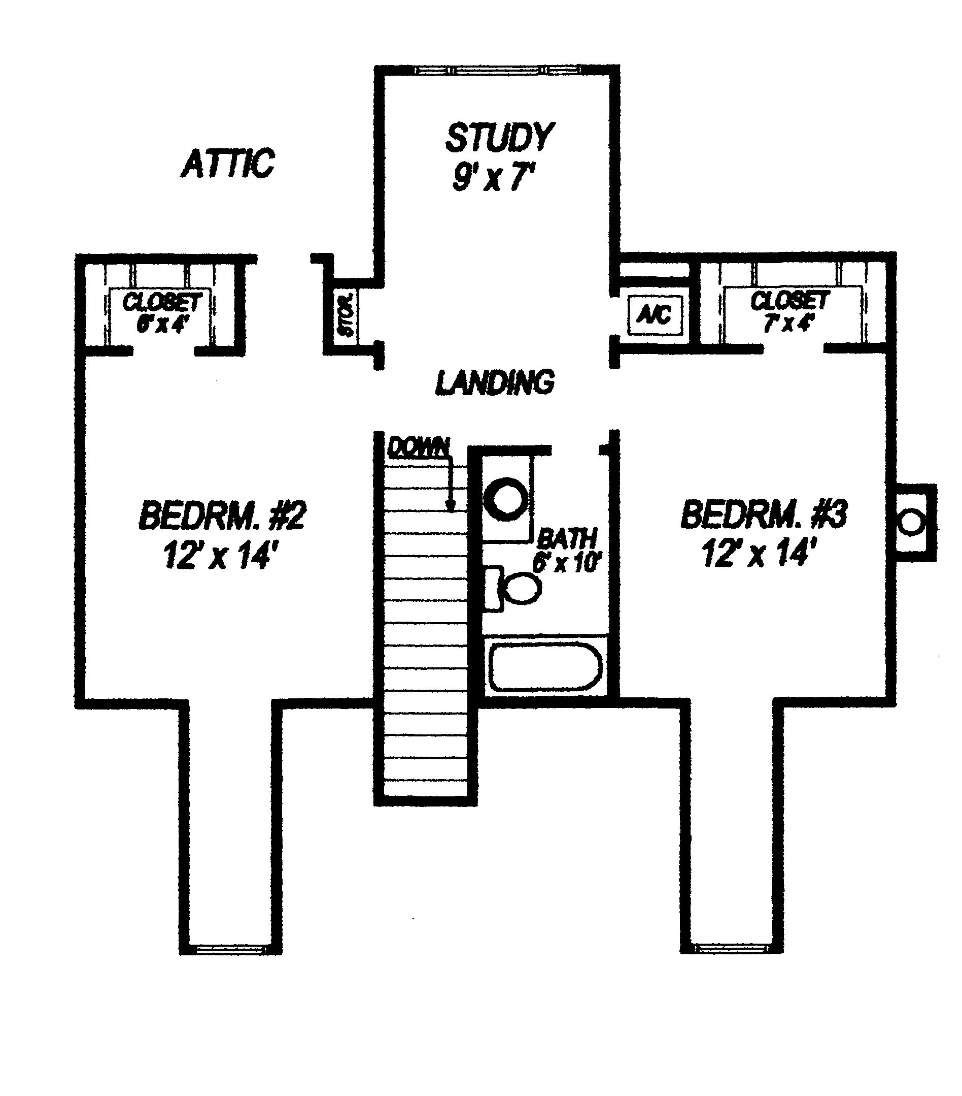 Country House Plan Second Floor - Peggyanne Country Home 069D-0093 - Shop House Plans and More