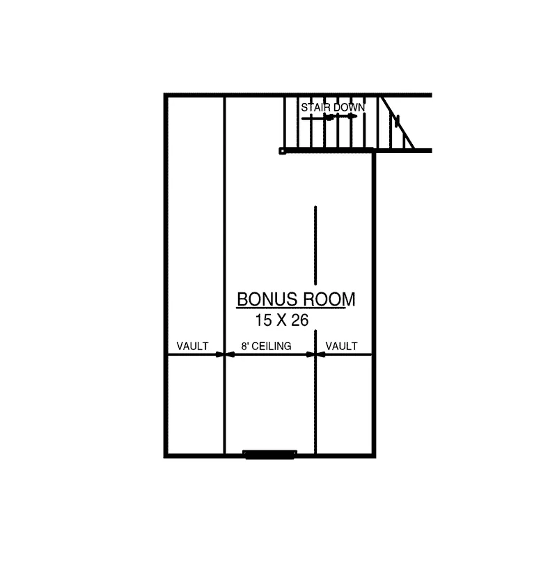 Ranch House Plan Bonus Room - Big Cedar Country Ranch Home 069D-0099 - Search House Plans and More