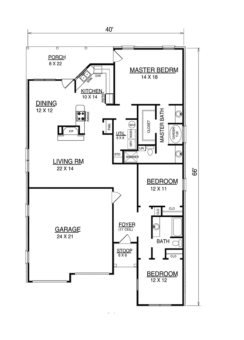 Florida House Plan First Floor - San Benito Florida Style Home 069D-0100 - Shop House Plans and More