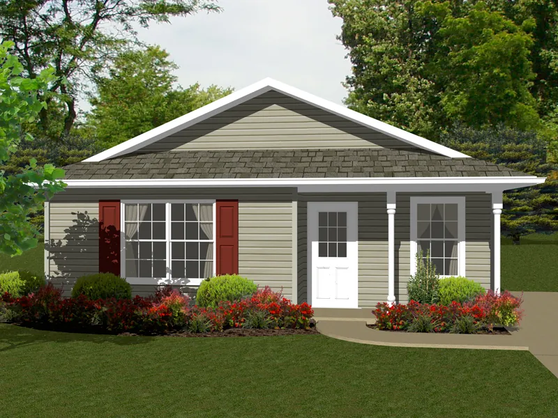 Traditional House Plan Front of Home - Lancelot Cove Cottage Home 069D-0105 - Shop House Plans and More