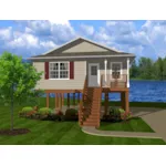 Traditional House Plan Front of House 069D-0106