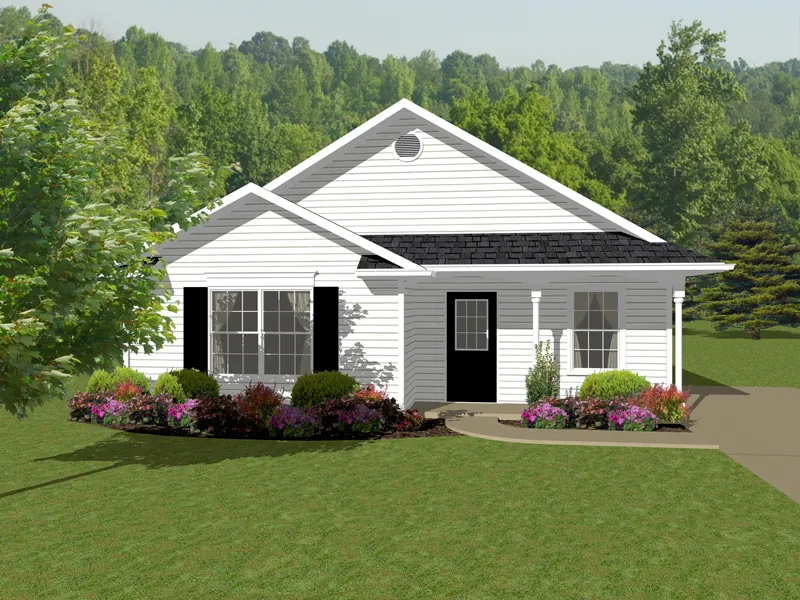 Cabin & Cottage House Plan Front of Home - Tarantino Palm Vacation Home 069D-0107 - Shop House Plans and More
