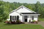 Ranch House Plan Front of House 069D-0107